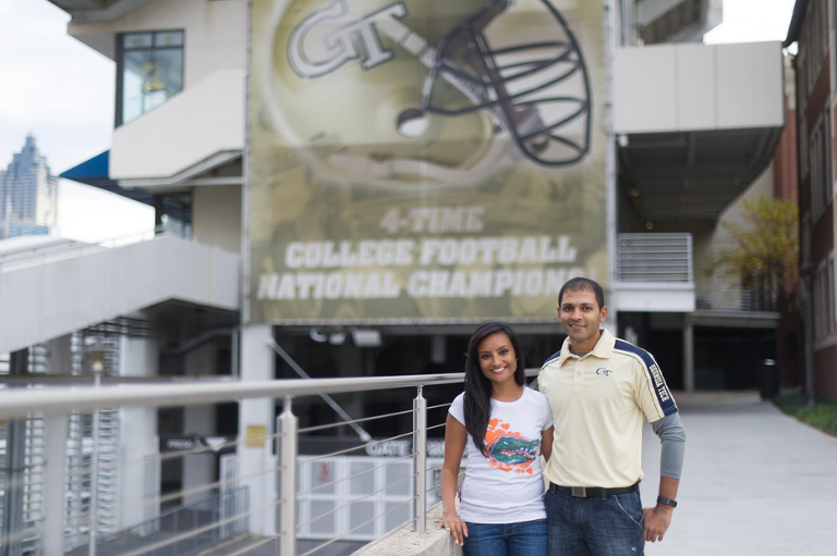 Georgia tech engagement photos