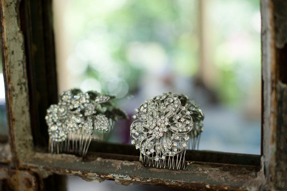 rhinestone bridal comb