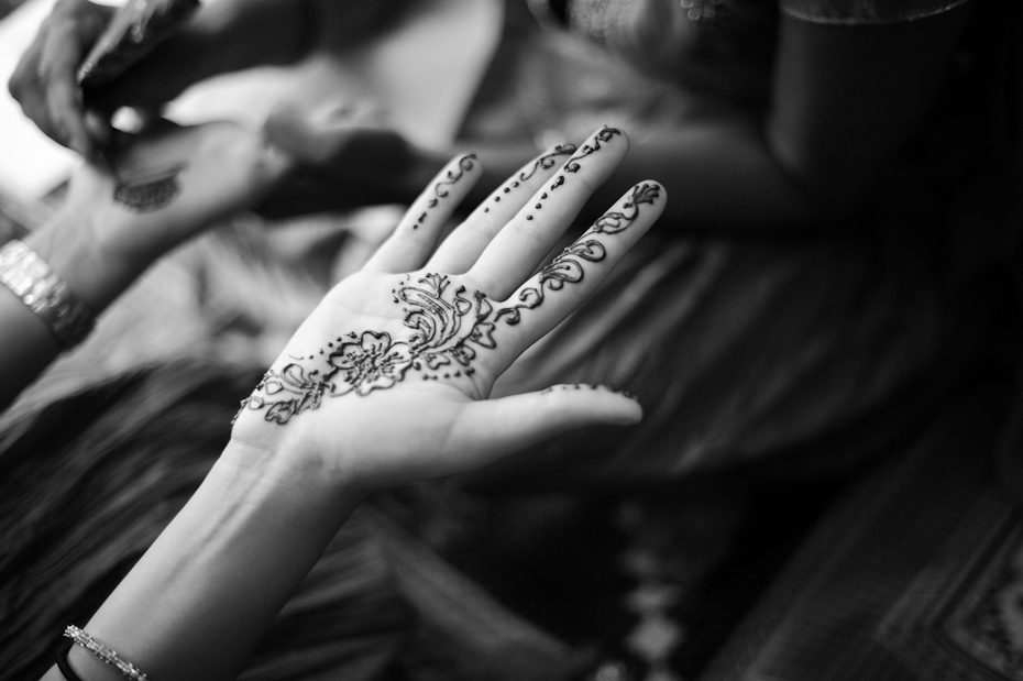 Mehndi at Indian wedding