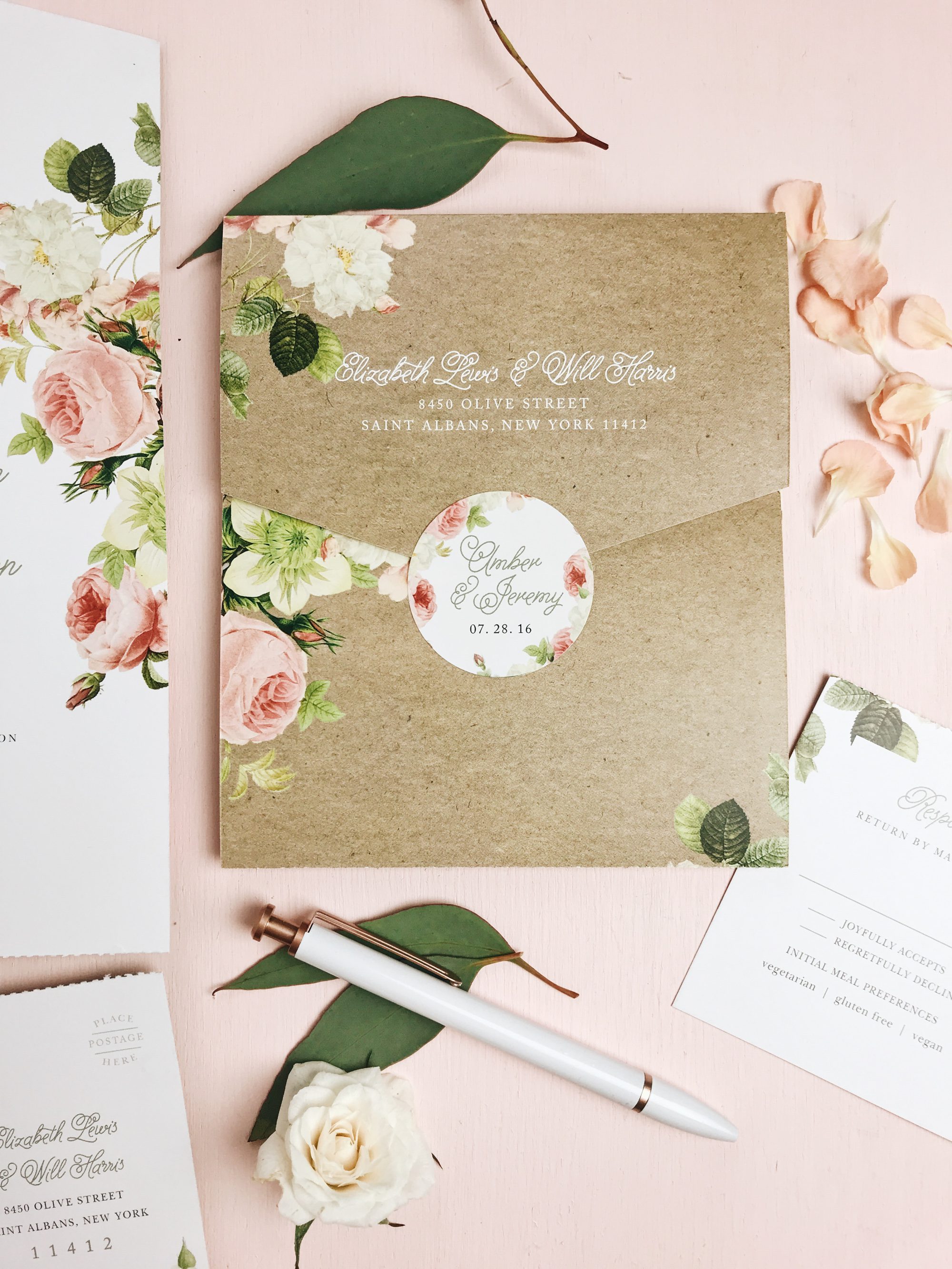 Seal and Send Wedding Invitations from Basic Invite